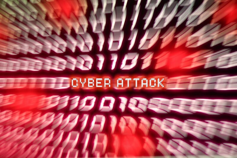 Binäre Zahlencodes bei Cyber Attack