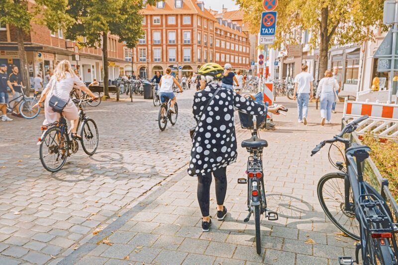 In der fahrradfreundlichen Stadt Münster liegt der Anteil des Radverkehrs am Gesamtverkehr bei 47 Prozent.