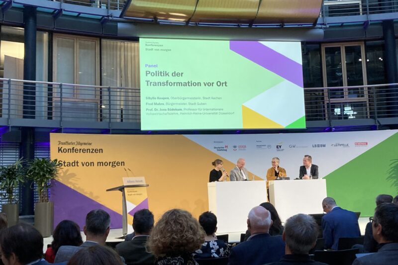 Panel zu Transformationsprozessen beim Stadt von morgen Kongress