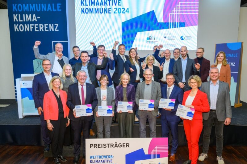 Klimaaktive Kommune 2024 Gruppenfoto Preisträger