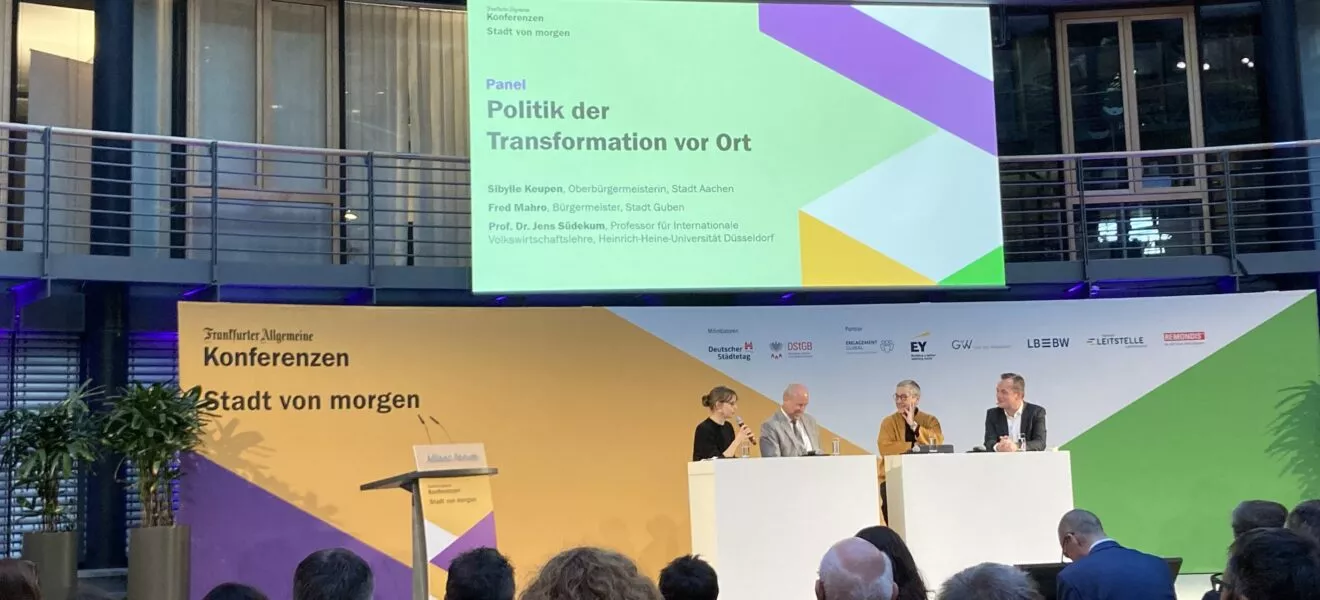 Panel zu Transformationsprozessen beim Stadt von morgen Kongress