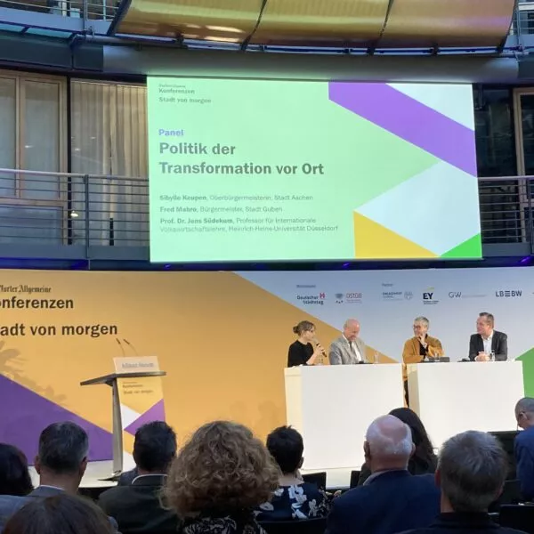 Panel zu Transformationsprozessen beim Stadt von morgen Kongress